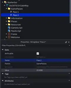 Pass 2 configured as another Gamepass